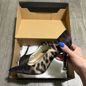 Leopard Print Stiletto Heels